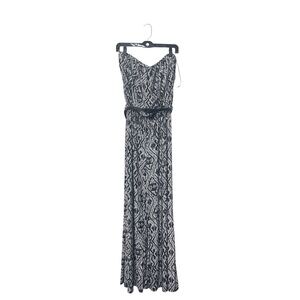 Beach Break Chic Black and White Maxi Dress